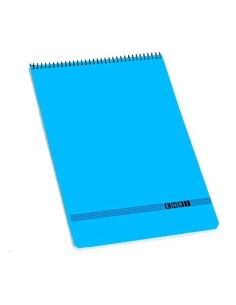 ENRI CUADERNO ESPIRAL SUPERIOR OFICINA 80H 4X4 TAPA BLANDA 4º AZUL -10U-